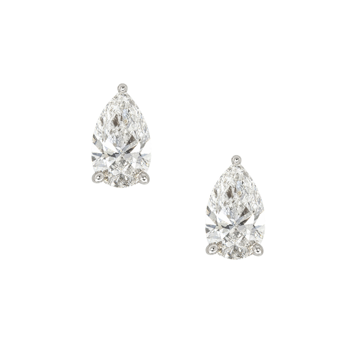 14K Lab Grown Diamond Stud Earrings View 1