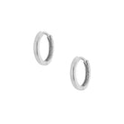 <p>Plain Thin Huggie Pierced Earrings</p> <ul> <li>14K White Gold</li> <li>0.47" Diameter</li> </ul>