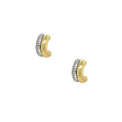 Double Row Huggie Pierced Earrings

Yellow &amp; White Gold Plated
0.50" Wide

While supplies last. All Deals Of The Day sales are FINAL SALE.