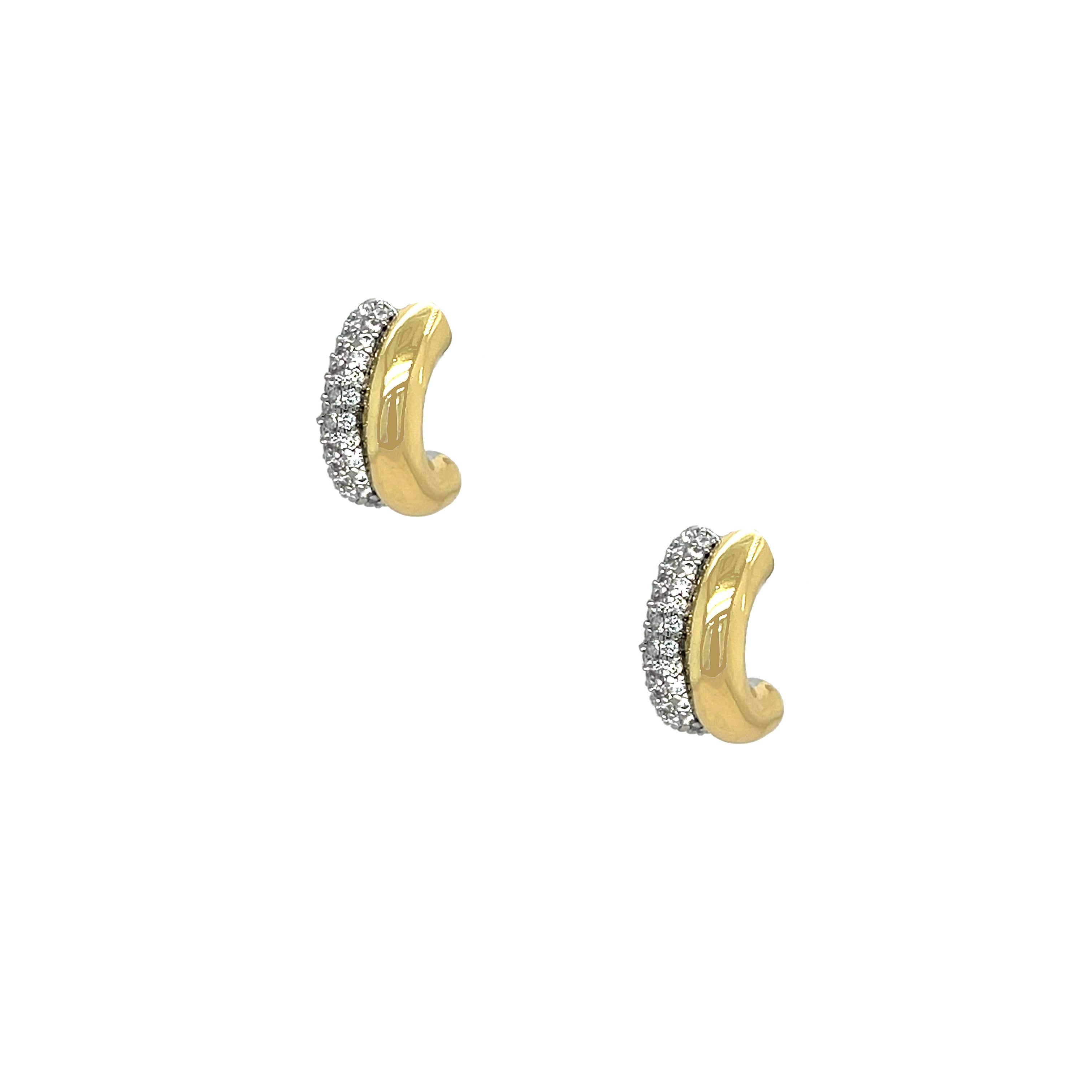 Double Row Huggie Pierced Earrings

Yellow &amp; White Gold Plated
0.50" Wide

While supplies last. All Deals Of The Day sales are FINAL SALE.