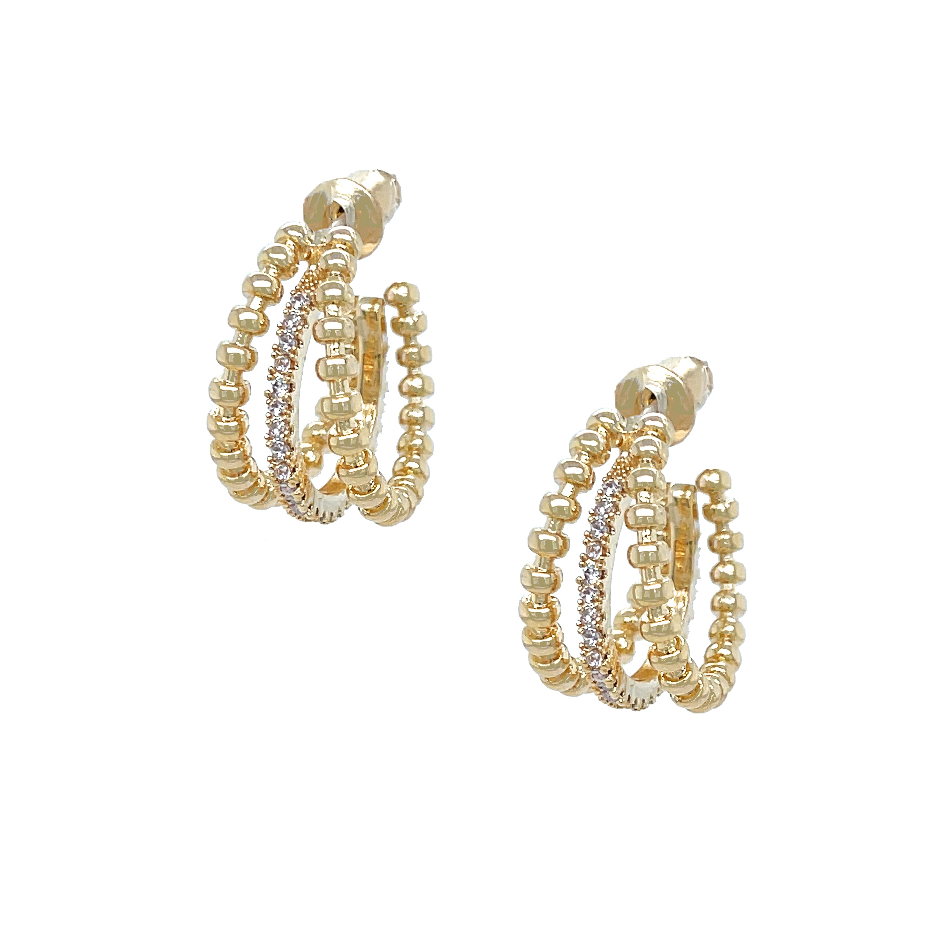 Triple Layer Hoop Earrings