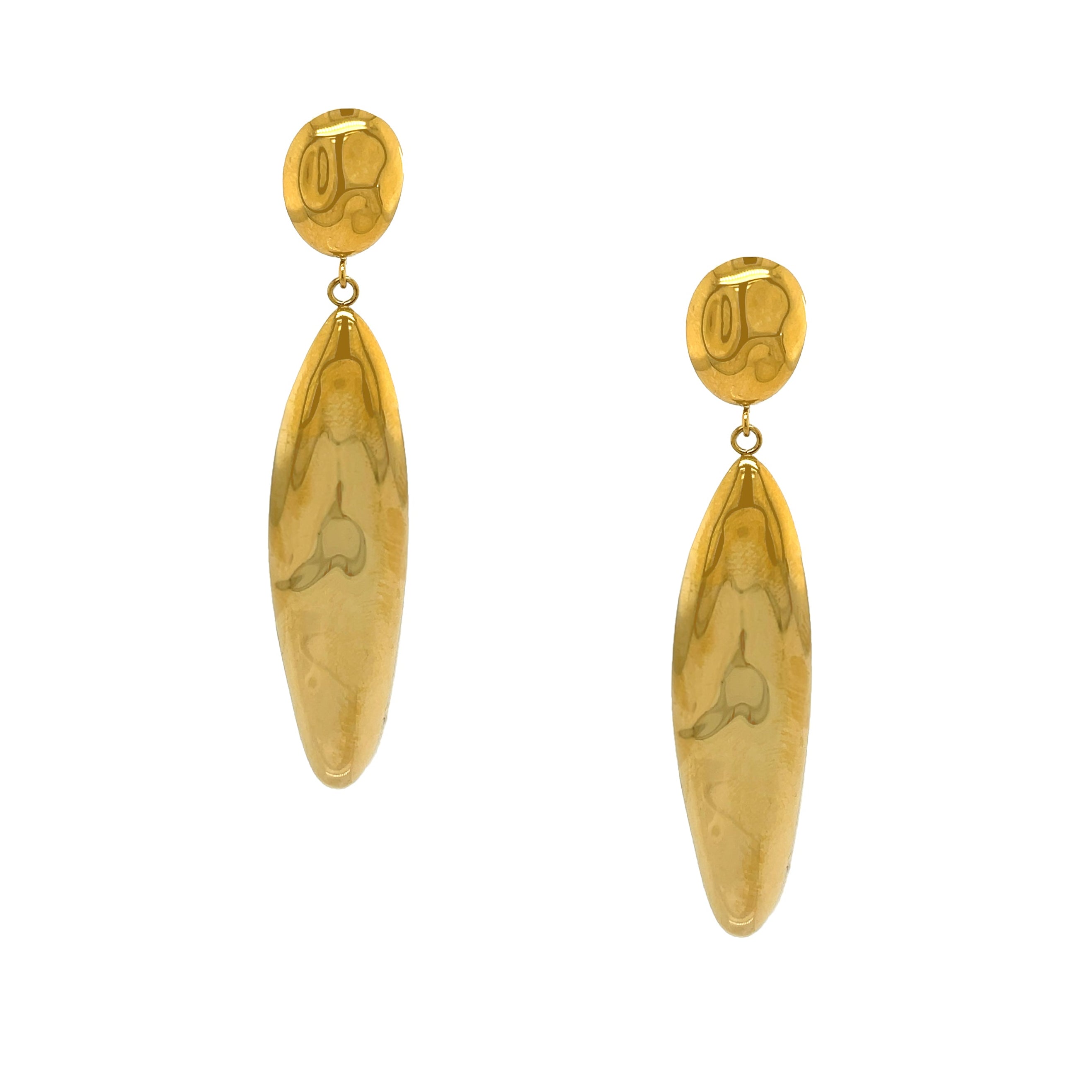 Leaf Drop Earrings View 1