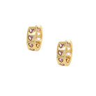 Pink CZ Heart Huggie Pierced Earrings

Yellow Gold Plated
0.62" Wide

0.18" Thick

While supplies last. All Deals Of The Day sales are FINAL SALE.