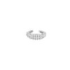 Pave CZ Cuff Earring  White Gold Plated Over Silver 0.50" Diameter 0.13" Wide    While supplies last. All Deals Of The Day sales are FINAL SALE.