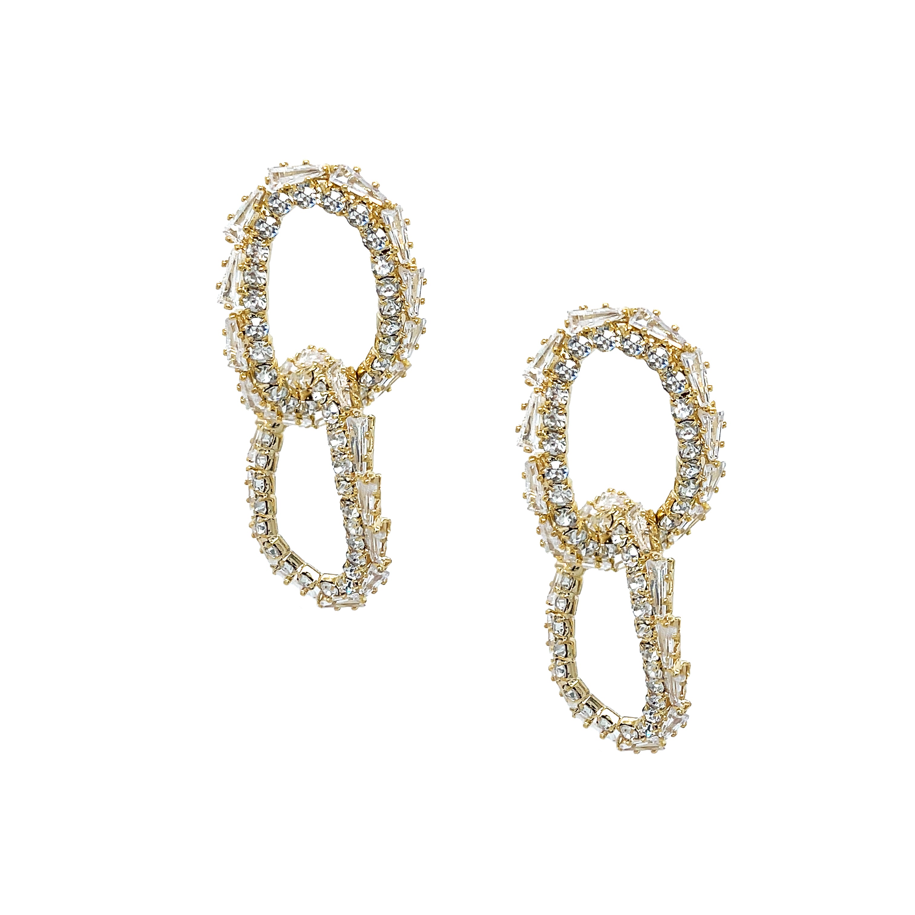 Oval Drop Earrings View 1