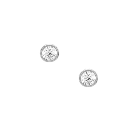 <p>CZ Bezel Stud Pierced Earrings</p> <ul> <li>White Gold Plated Over Silver</li> <li>0.25" Wide</li> </ul> <p>&nbsp;</p> <p><span style="color: #ff2a00;">While supplies last. All Deals Of The Day sales are FINAL SALE.</span></p>