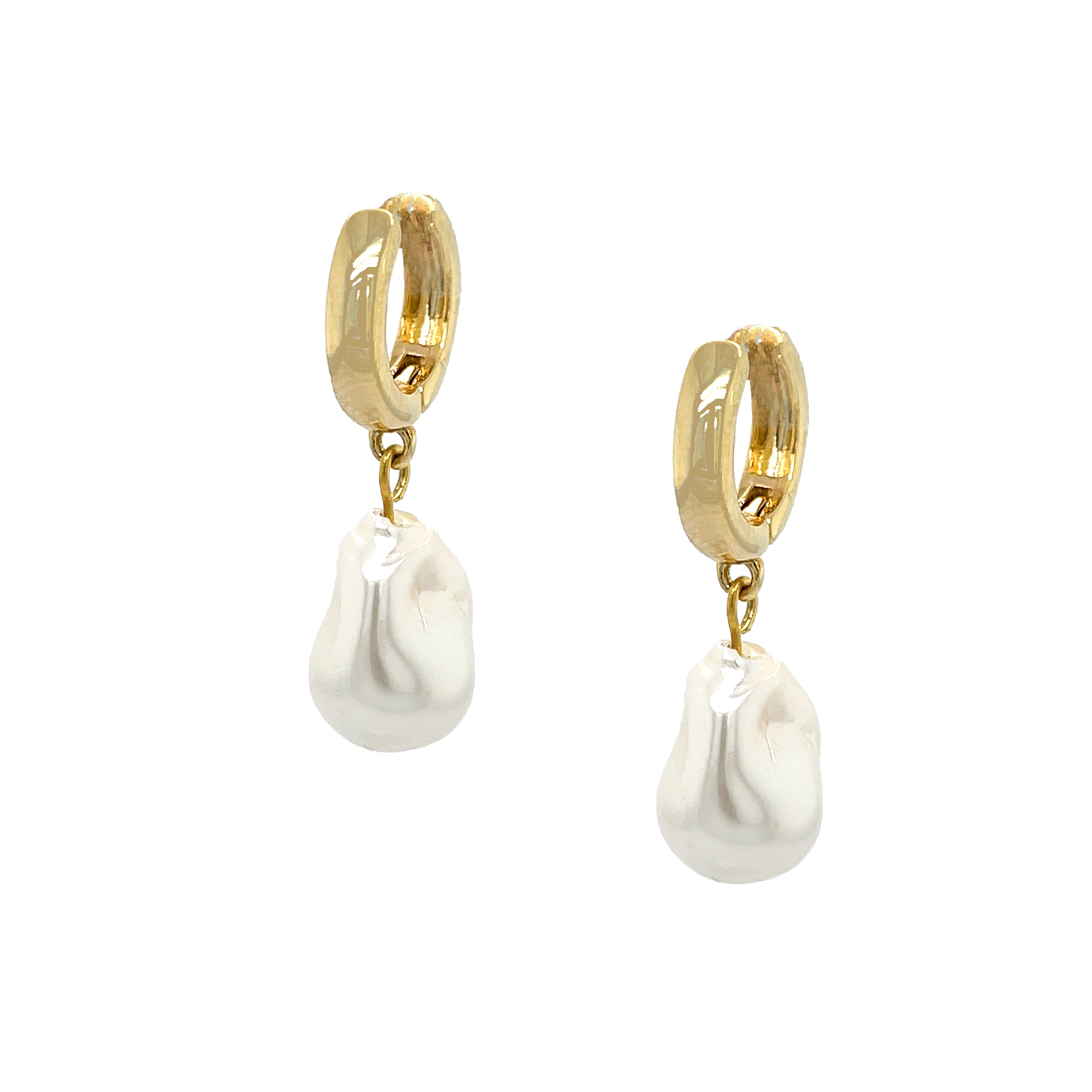 Pearl Drop Huggie Pierced Earrings

Yellow Gold Plated
Huggie: 0.54" Wide
Pearl: 0.56" Long X 0.43" Wide
1.25" Drop

While supplies last. All Deals Of The Day sales are FINAL SALE.