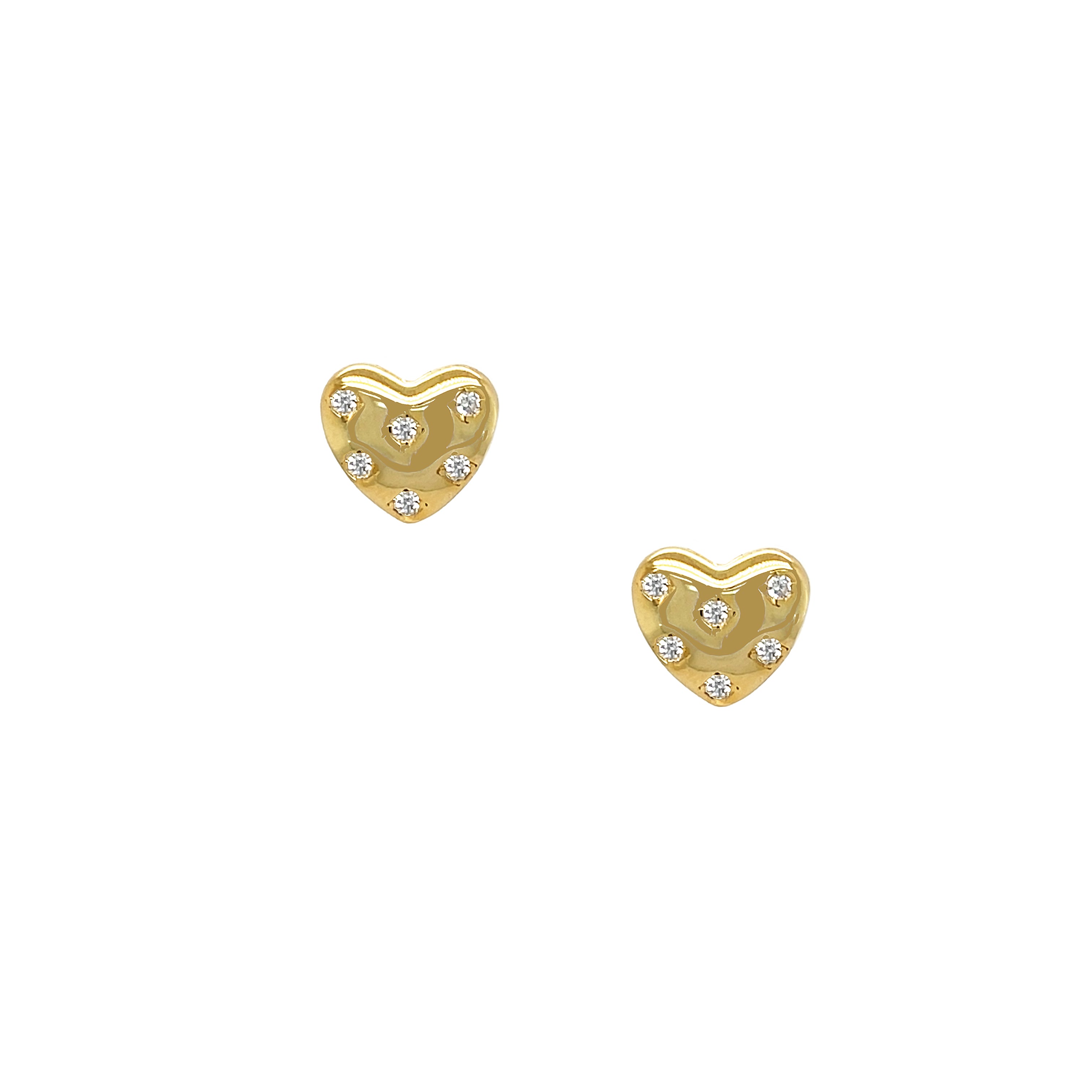 CZ Puffy Heart Pierced Earrings

Yellow Gold Plated Over Silver
0.36" Wide

While supplies last. All Deals Of The Day sales are FINAL SALE.