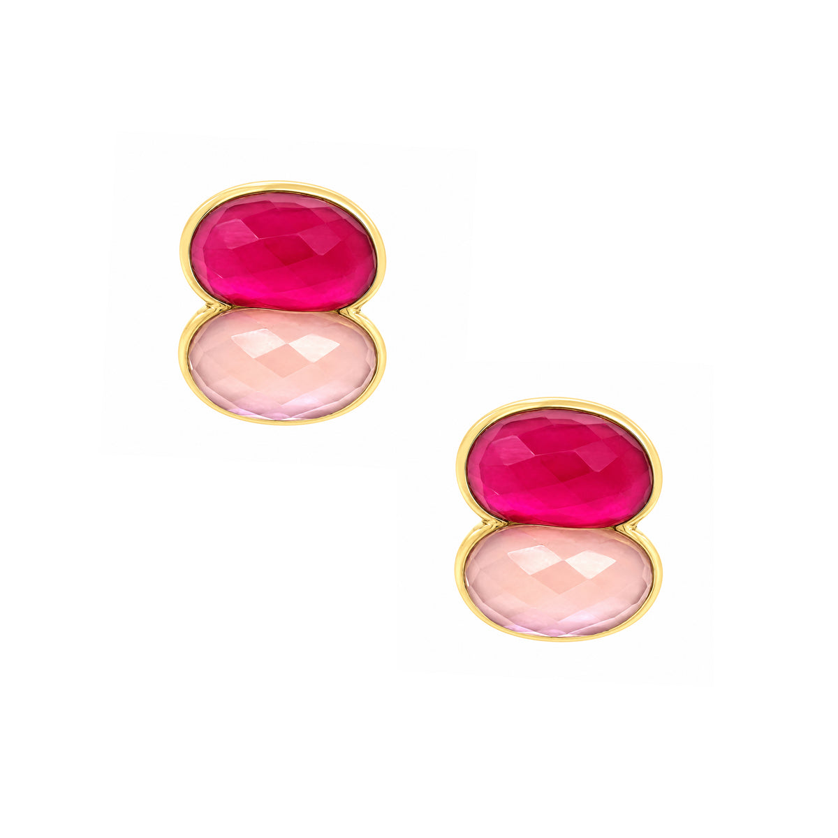 Clip On Pink Two Stone Earrings

Designed by Vaubel

Yellow Gold Plated Over Silver
1" Long x 0.75 Wide
Clip On