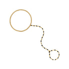 Black Enamel Ball Stretch Hand Chain Bracelet

Yellow Gold Plated
Black Enamel
3.25" Chain Drop