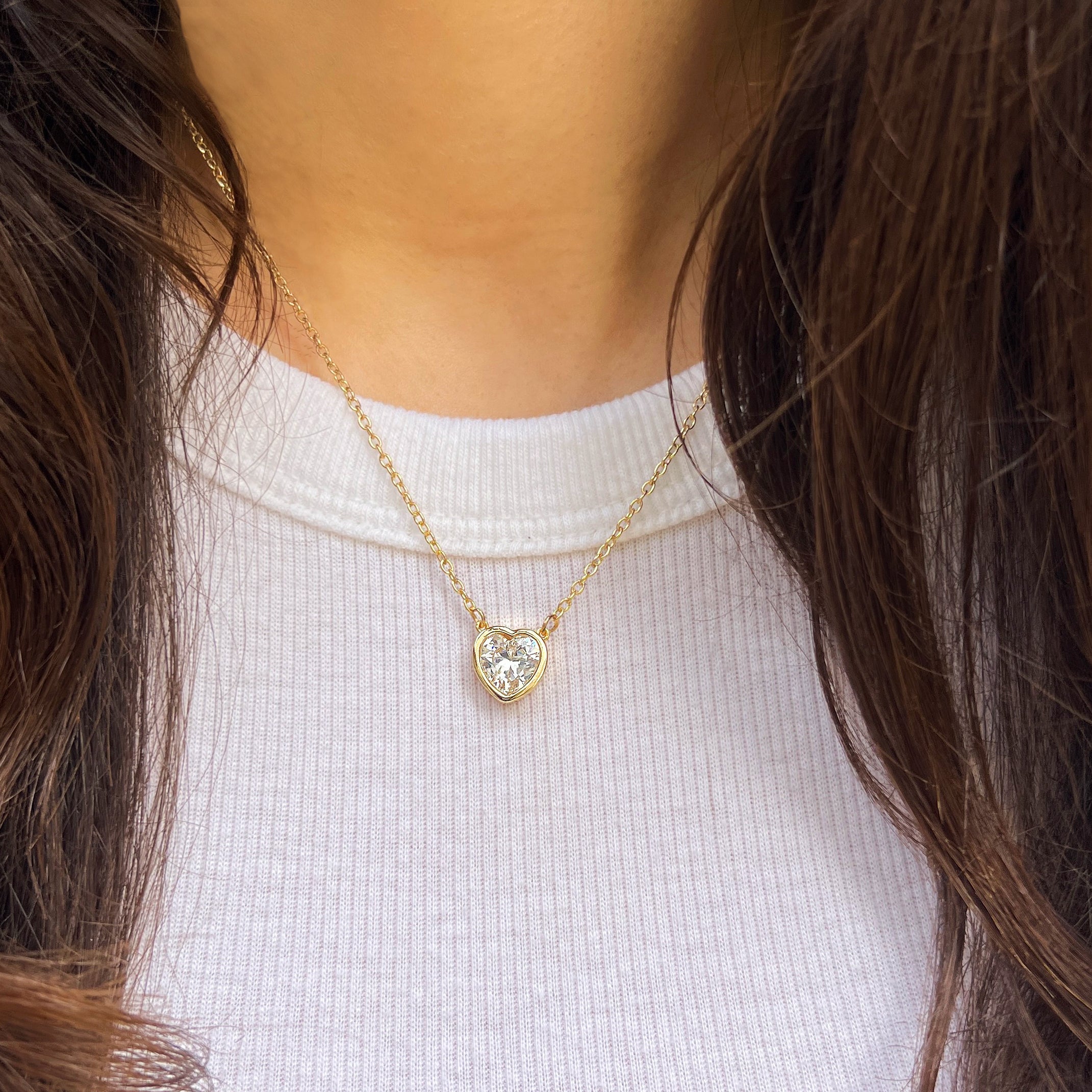 CZ Heart Solitaire Necklace

Yellow Gold Plated
Heart: 0.40" Wide
16-18" Adjustable Length

While supplies last. All Deals Of The Day sales are FINAL SALE.