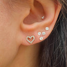 CZ Heart Outline Stud Pierced Earrings

Yellow Gold Plated
0.30" Wide

While supplies last. All Deals Of The Day sales are FINAL SALE.