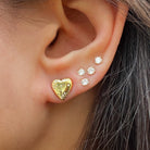 Scattered Pave CZ Puff Heart Stud Pierced Earrings

Yellow Gold Plated Over Silver
0.38" Long X 0.48" Wide

While supplies last. All Deals Of The Day sales are FINAL SALE.
