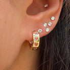 Pink CZ Heart Huggie Pierced Earrings

Yellow Gold Plated
0.62" Wide

0.18" Thick

While supplies last. All Deals Of The Day sales are FINAL SALE.