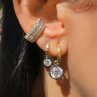 Lab Diamond Round Drop Pierced Huggie Earrings

A refined take on everyday sparkle. Set in 14K yellow gold, these huggie earrings feature a single round-drop lab-grown diamond suspended from a sleek hoop for subtle movement and shine.

14K Yellow &amp; Oxidized Gold

4 Diamond Carat Weight
0.94" Long X 0.39" Wide
Georgian Style
Color FG
VS Clarity
