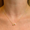Pearl & Crystal Necklace  Yellow Gold Plated Over Silver Pearl: 0.25" Wide CZ: 0.20" Wide 16-18"Adjustable Length    While supplies last. All Deals Of The Day sales are FINAL SALE.