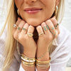 <p>Turquoise Hand Chain Bracelet</p> <ul> <li>Yellow Gold Plated</li> <li>6.5" Bracelet Length</li> <li>3.25" Chain Drop</li> <li>Stones: 0.07" Wide</li> </ul>