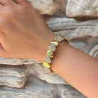 Crystal Pave Heart Stretch Bracelet