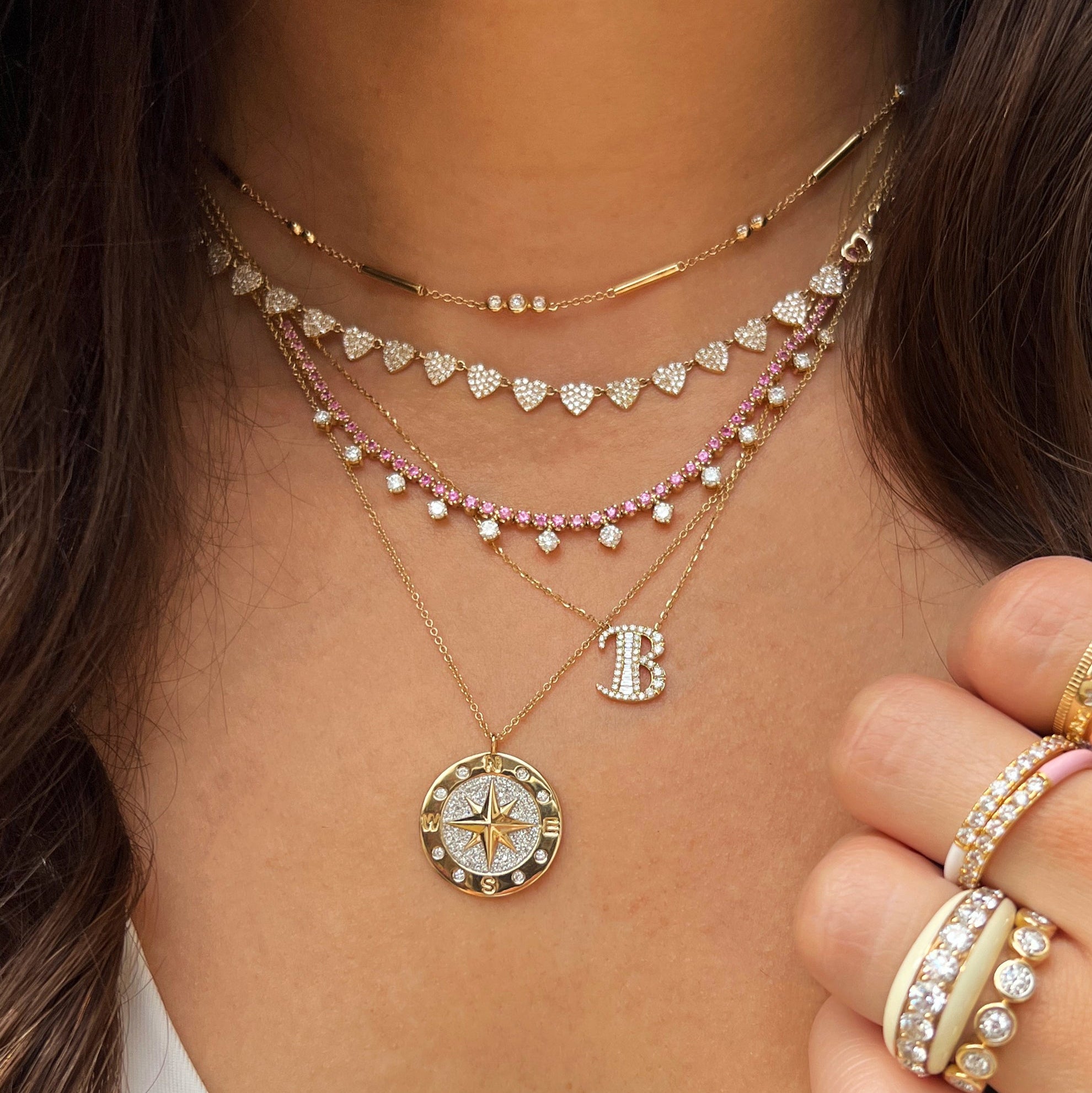 Diamond Compass Disc Chain Necklace

14K Yellow &amp; White Gold
0.30 Diamond Carat Weight
16-18" Adjustable Length