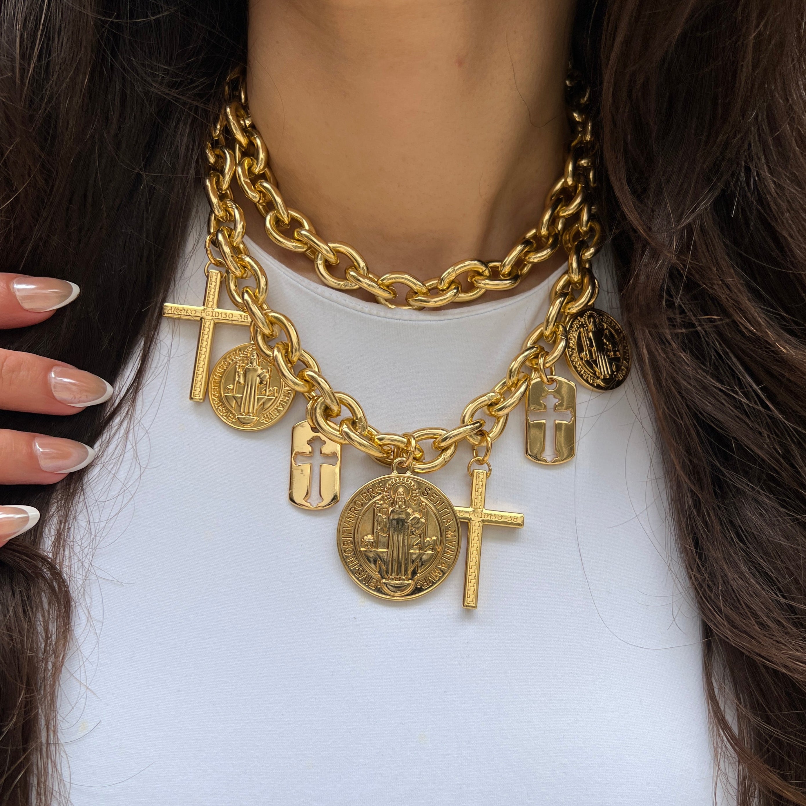 Chunky Charm Necklace