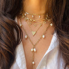 Pearl Dangle Link Necklace

Yellow Gold Plated Over Silver
Pearls: 3-4MM
17.5-18.5 Adjustable Length

While supplies last. All Deals Of The Day sales are FINAL SALE.