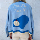 Back by popular demand, our signature&nbsp;Golf Cardigan returns in a brand-new light blue and beige colorway just in time for the summer’s biggest moments on the links. Featuring the same relaxed silhouette and iconic embroidered patches that made the original a sell-out, this limited-edition layer captures the effortless elegance of a morning at the clubhouse. Secure yours now through our exclusive pre-order to ensure you're ready for tournament season this June.

Relaxed Fit
Runs true-to-size
Hand Wash C