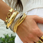 Chunky Bangle Bracelet

Yellow Gold Plated
0.49" Wide