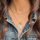 Pave Diamond Dog Tag Charm

Elevate your everyday style with our Diamond Dog Tag Charm. Indulge in the luxurious pave diamonds that adorn this sleek dog tag design. This versatile charm is the perfect addition to any necklace, adding a touch of sophistication and elegance.

14K Yellow Gold
2.61 Diamond Carat Weight

1.23" Long X 0.65" Wide