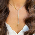 CZ Herringbone Lariat Necklace

Yellow Gold Plated
Lariat Drop: 4" Long
15-17" Adjustable Length

While supplies last. All Deals Of The Day sales are FINAL SALE.
