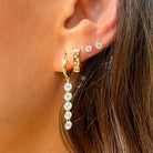 Crystal Drop Huggie Pierced Earrings

Yellow Gold Plated
Huggie: 0.48" Wide
Drop: 1" Long

While supplies last. All Deals Of The Day sales are FINAL SALE.