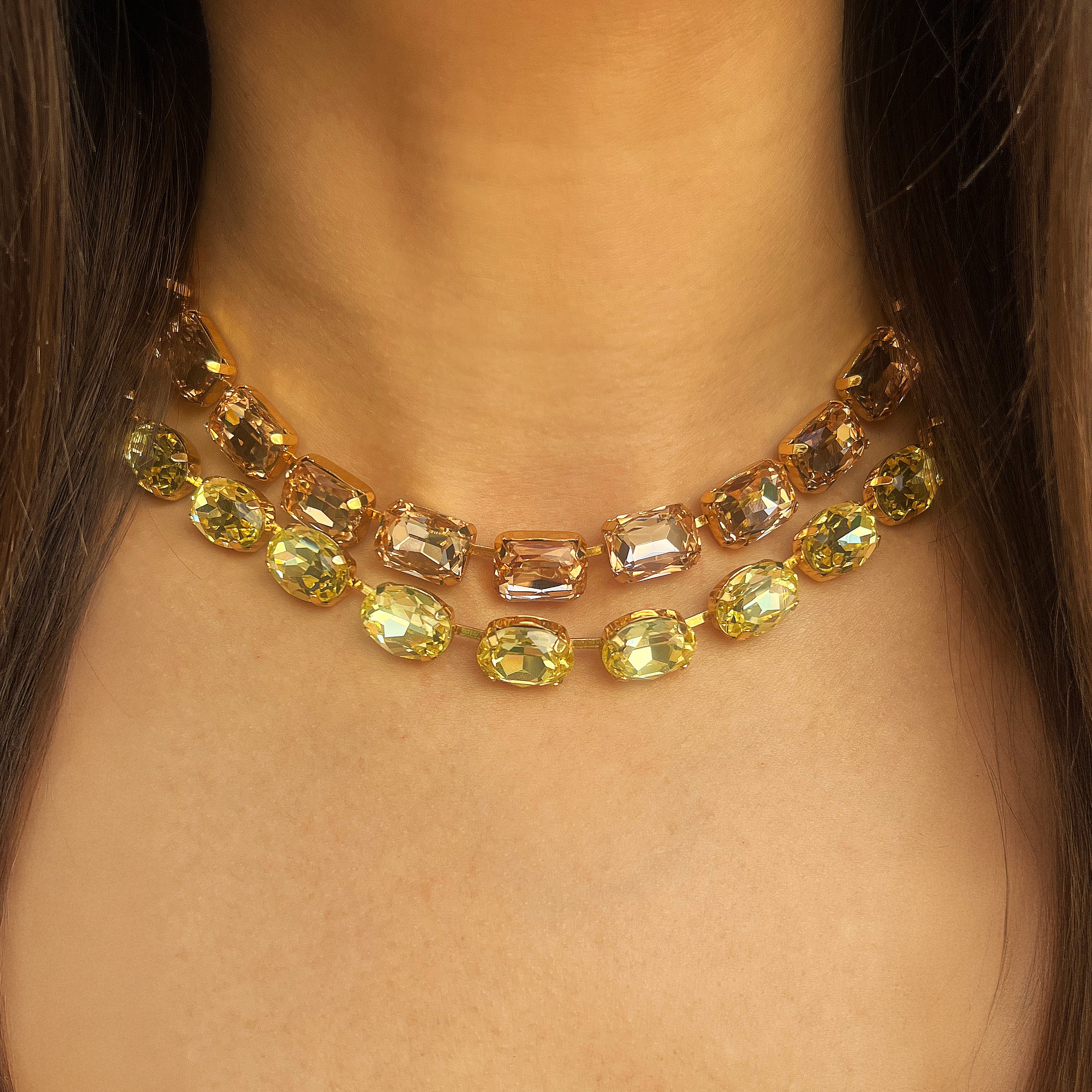 Yellow Oval Stone Necklace

Elevate your look with the Yellow Oval Stone Necklace. This sparkling piece adds a playful yet refined touch, perfect for any occasion. Its yellow stones catch the light beautifully, making it a versatile and elegant piece.

Yellow Gold Plated

Stones: 0.39" Wide
14.5-17" Adjustable Length