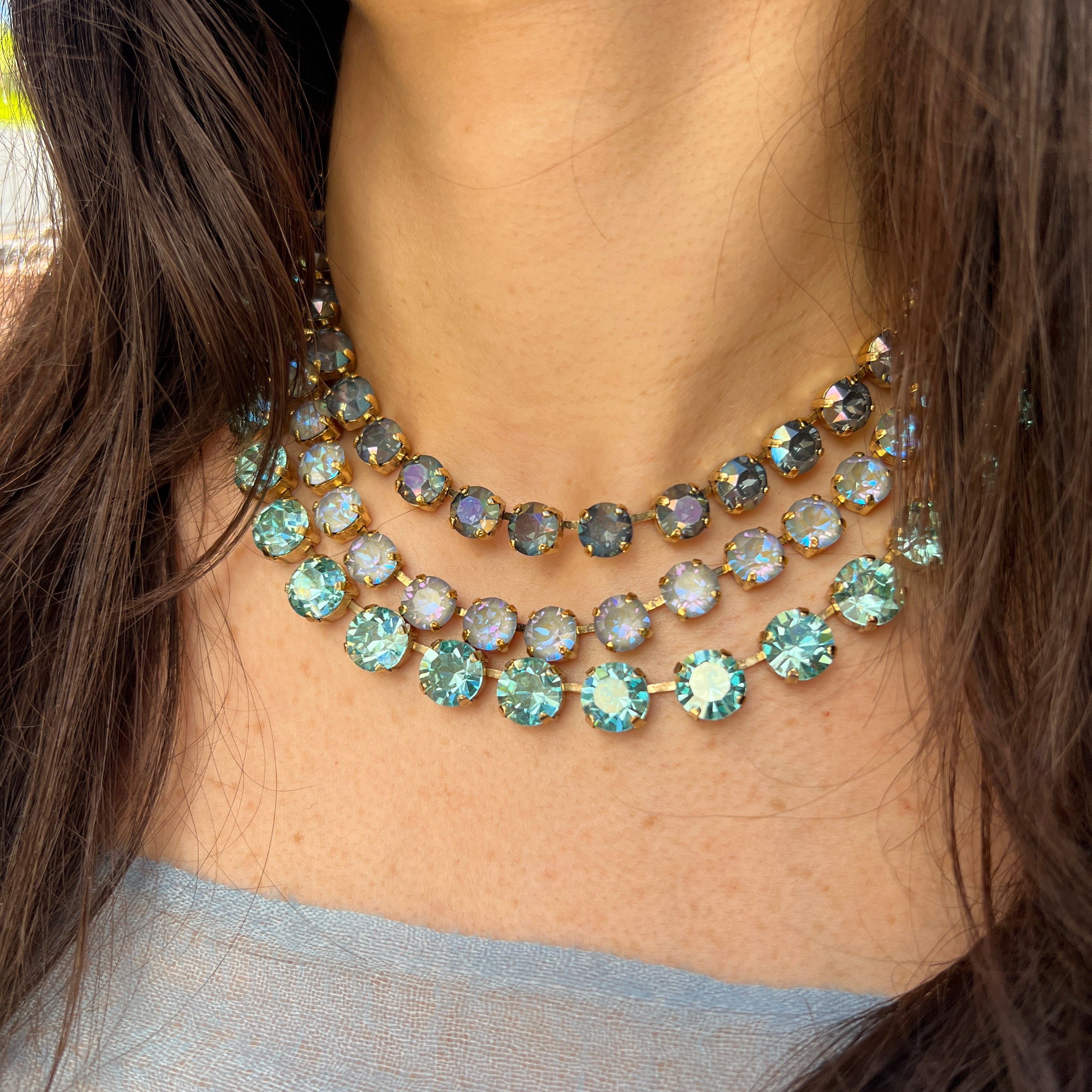 Blue Crystal Necklace