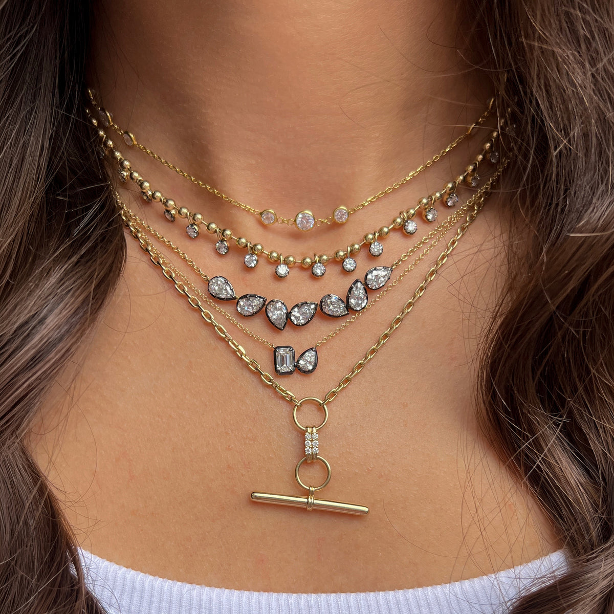 14K Diamond Drop Bar Necklace

14K Yellow Gold
0.09 Diamond Carat Weight
Drop: 1.05" Long X 1.15" Wide
16-18" Adjustable Length