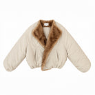Khaki Faux Fur Bomber Jacket

A chic khaki bomber jacket featuring a plush faux fur collar in a warm caramel tone. Designed with a relaxed, cropped silhouette, voluminous sleeves, and front pockets. An effortlessly cozy statement piece for cooler days.

Size: XS/SM
Color: Khaki
Plush faux fur collar and front trim
Cropped, relaxed fit
Voluminous long sleeves
Elasticated cuffs and hem
Two front pockets