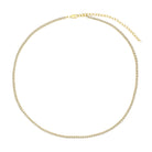Thin Tennis Necklace

Step up your jewelry game with our Thin Tennis Necklace! This classic piece will elevate any outfit and give you a timeless, chic look. Perfect for accessorizing both casual and formal ensembles. Get ready to turn heads with this must-have necklace!

Yellow Gold Plated
Cubic Zirconia
Stones: 2MM Diameter
15"-18" Length&nbsp;