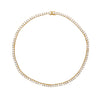 CZ Tennis Necklace  Yellow Gold Plating Options Stones: 3MM Diameter