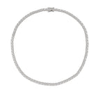 CZ Tennis Necklace  Yellow Gold & White Gold Plating Options Stones: 4MM Diameter