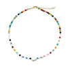 SALE Multi Color Beaded Pearl Necklace