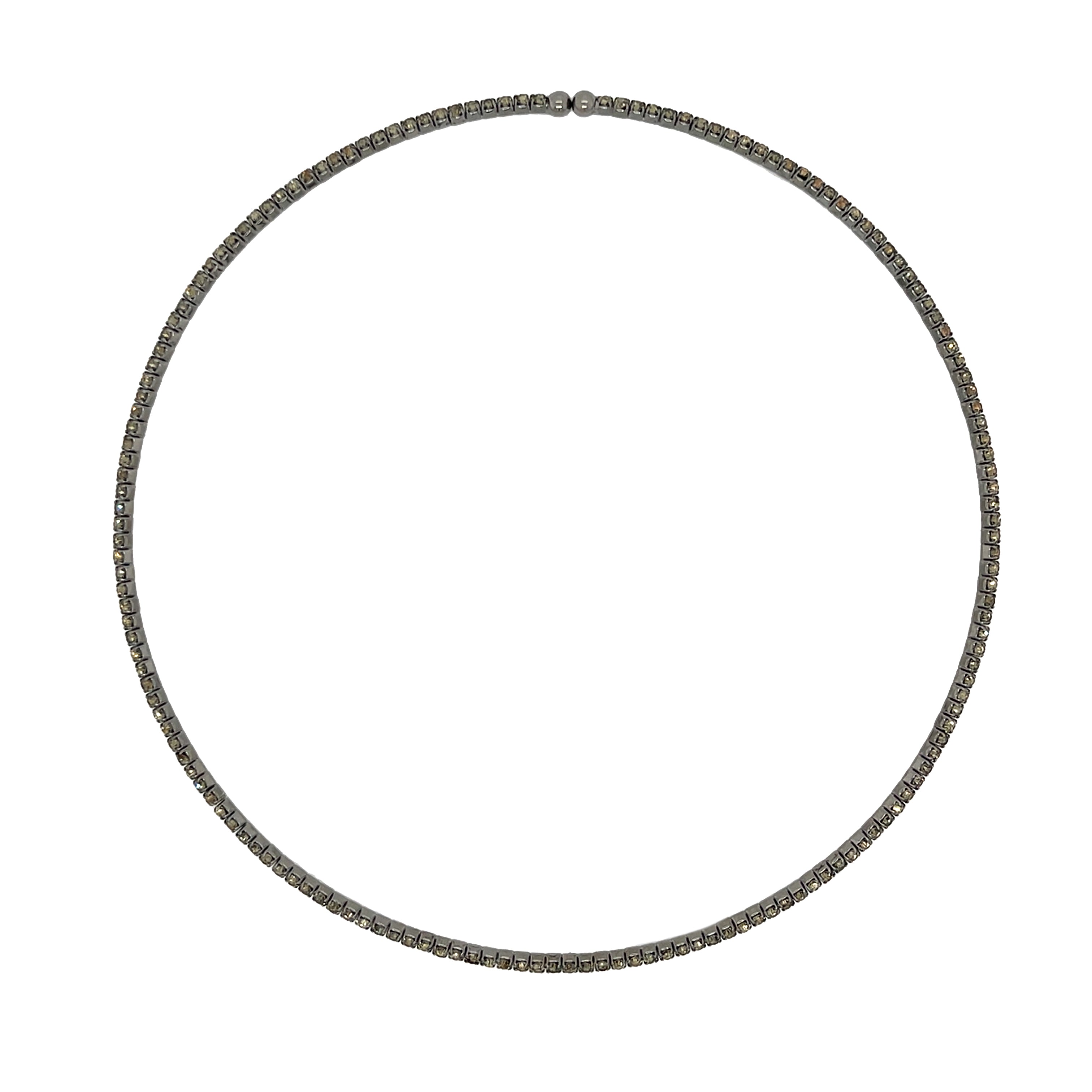 Oxidized Flex Choker Necklace

Make a statement with our Oxidized Flex Choker Necklace! The stunning oxidized metal paired with sparkling crystals adds a touch of edgy glamour to any outfit.&nbsp;

Oxidized Gold Plating

0.08" Thick
Cubic Zirconia