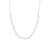 CZ Dangle Necklace  White Gold Plated Dangle: 0.12" Long X 0.14" Wide 15-17" Adjustable Length    While supplies last. All Deals Of The Day sales are FINAL SALE.