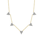 Pave CZ 5 Heart Station Necklace

Yellow Gold Plated
Hearts: 0.35" Long X 0.31" Wide
16-20" Adjustable Length

While supplies last. All Deals Of The Day sales are FINAL SALE.