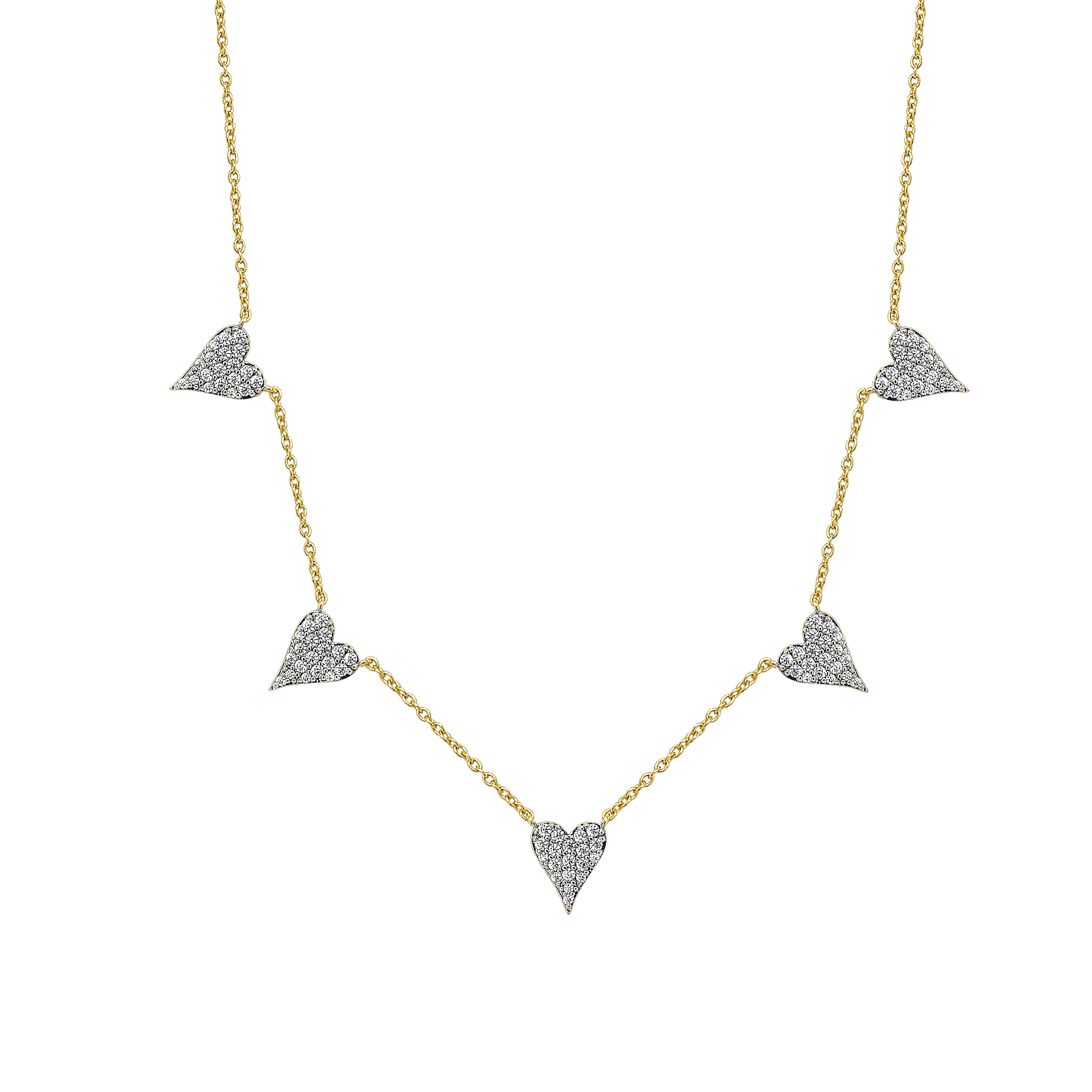 5 Heart Necklace - FREE GIFT