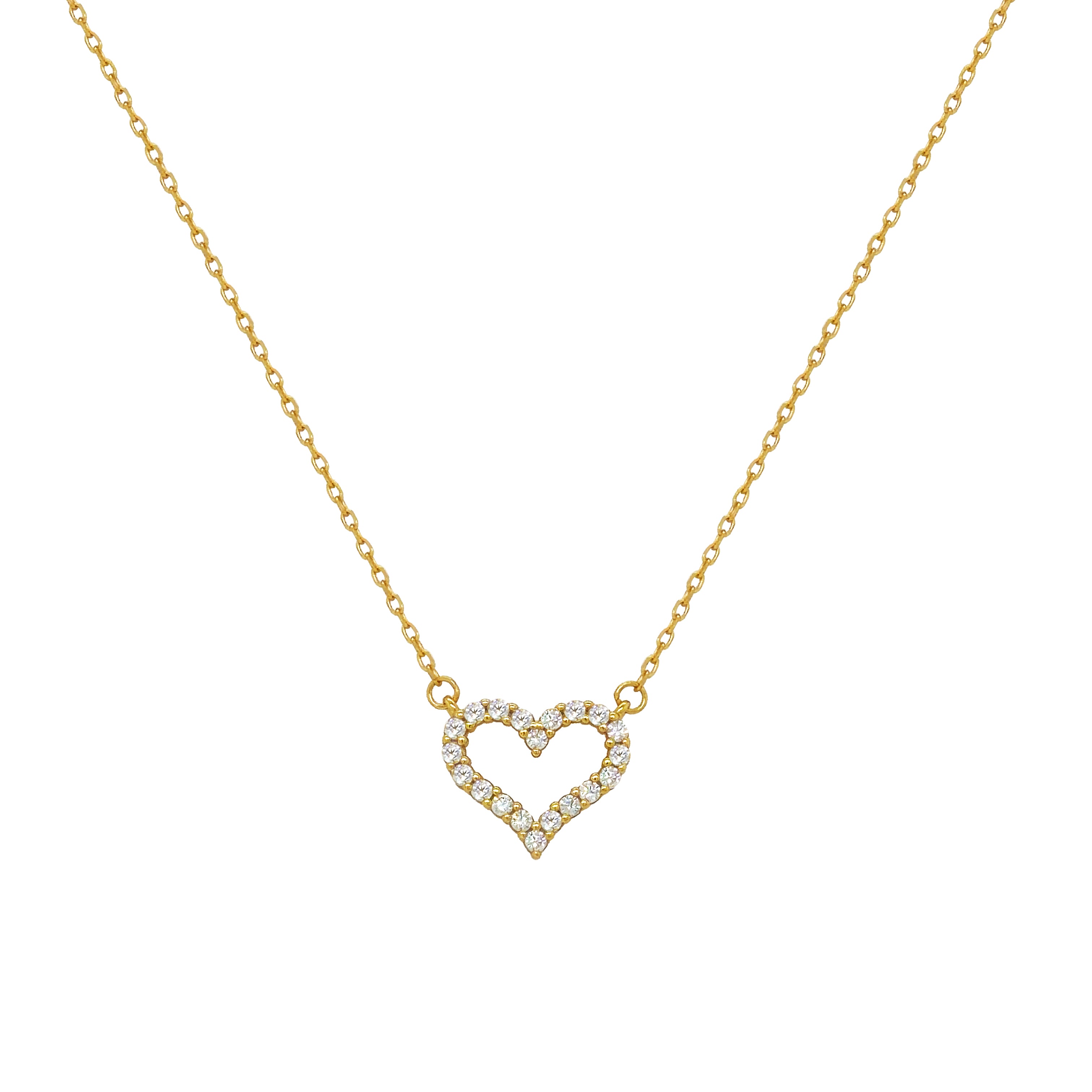 Open Heart Necklace View 1