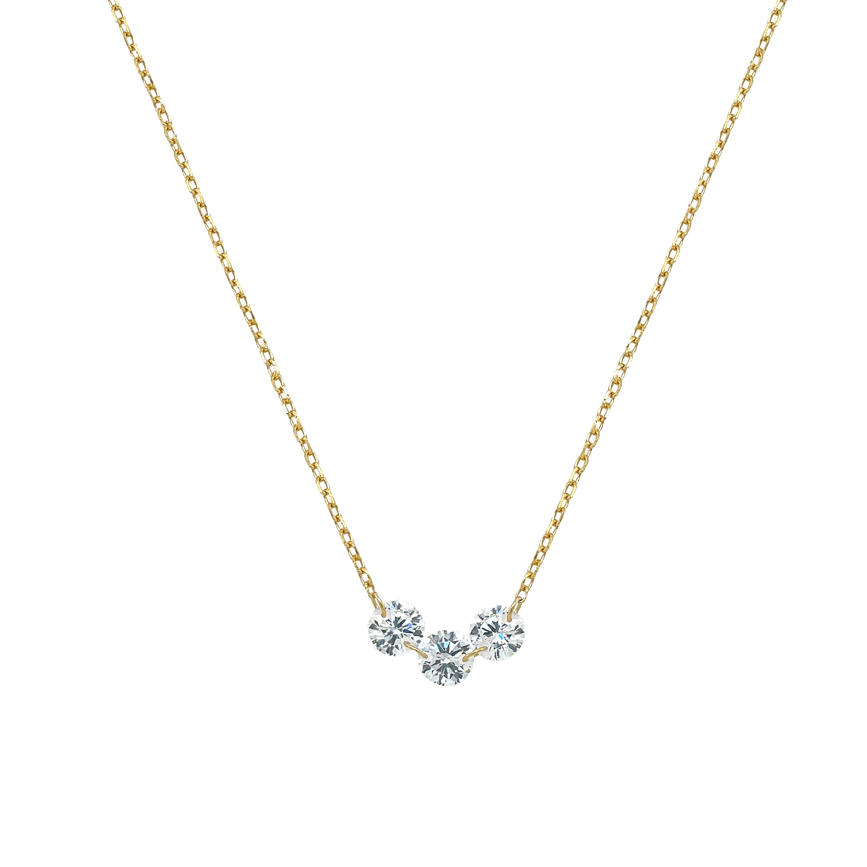 Triple CZ Necklace

Yellow Gold Plated Over Silver
CZs: 6mm
18" Length

While supplies last. All Deals Of The Day sales are FINAL SALE.