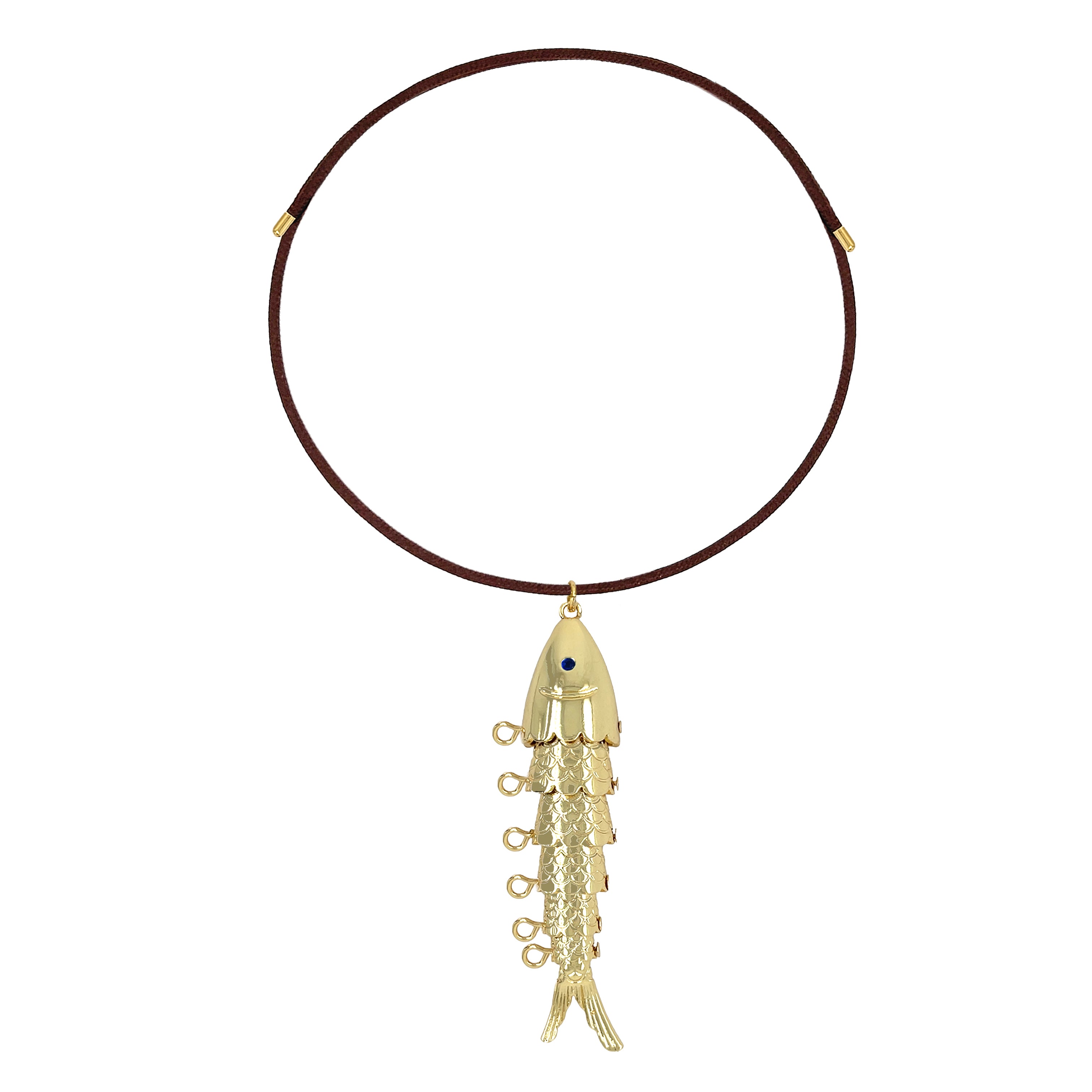 Fish Charm Magnetic Choker Necklace View 4