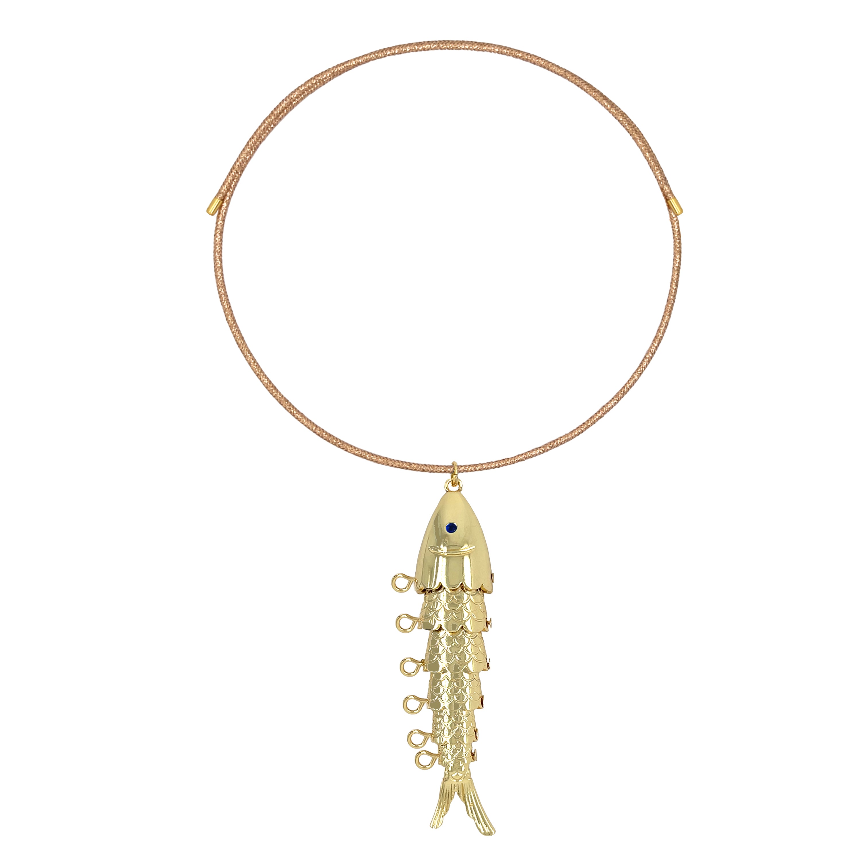 Fish Charm Magnetic Choker Necklace View 5