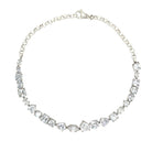 Multi-Shape CZ Necklace

A refined statement necklace designed for effortless sparkle. Vermeil plated in white gold, this piece features an assortment of mixed-shape stones for a modern, dimensional look. Set with shimmering cubic zirconia stones, the combination of cuts adds visual interest while remaining versatile enough for both everyday wear and special occasions. Secured with a classic clasp for comfortable, confident styling.

White Gold Plated Over Silver
16-18" Adjustable Length

Stones may vary in