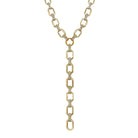 Hex-Shaped Link Lariat Chain Necklace

A modern lariat necklace in yellow gold plating with sleek hex-shaped links and subtle cubic zirconia sparkle. The delicate Y-drop adds length and movement, making it perfect for both minimal styling and statement layering. Wear it solo for a refined, elongated look or pair it with your favorite chains for effortless dimension.

Yellow Gold Plated
Chain: 17" Length
Drop: 0,5" Long
Link: 0.42" Long&nbsp;

Cubic Zirconia