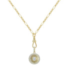 Fluted Disk Fob Clasp Chain Necklace

Yellow Gold Plated
Cubic Zirconia
Charm: 1.22" X 0.78"
16-18" Adjustable Length