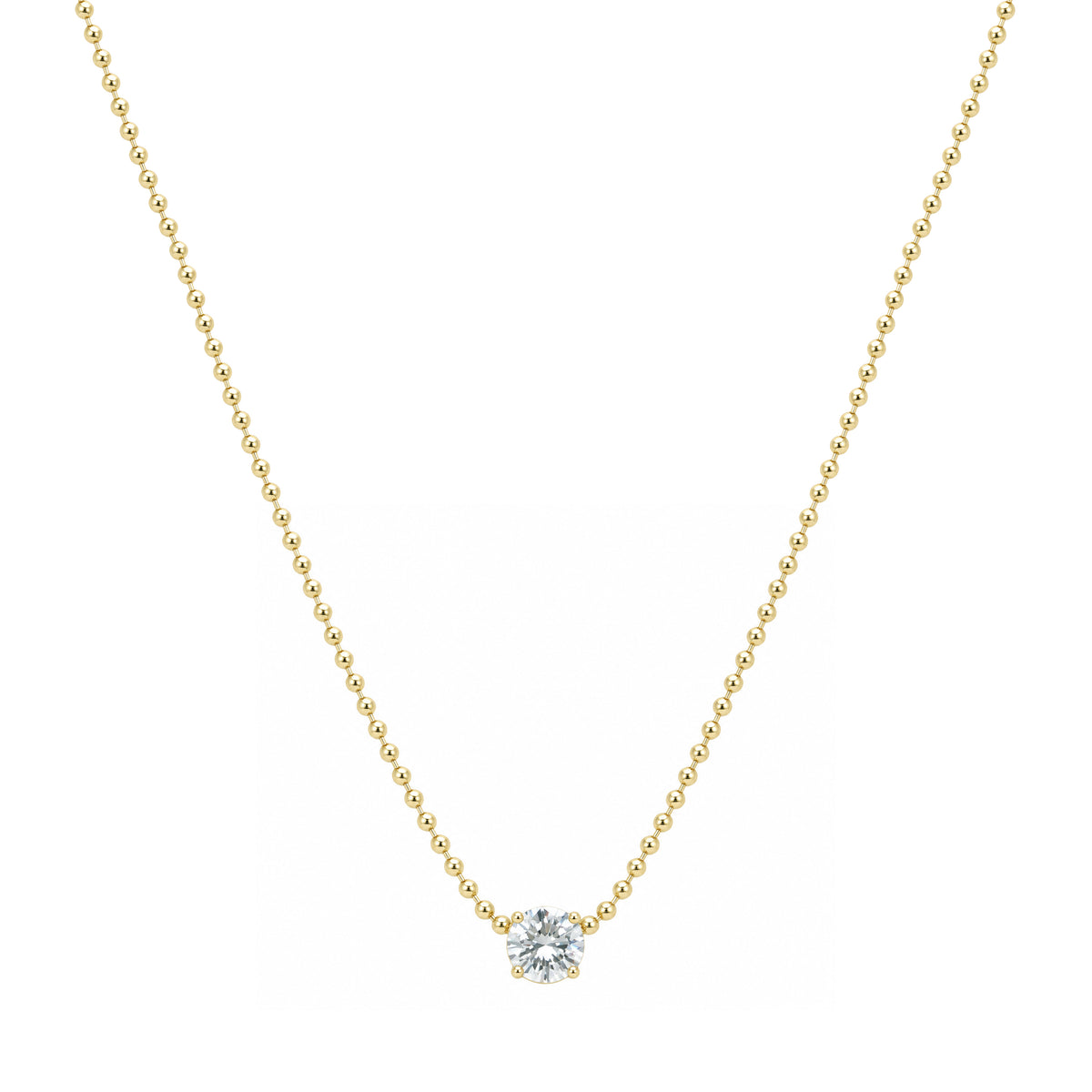 Crystal Solitaire Necklace